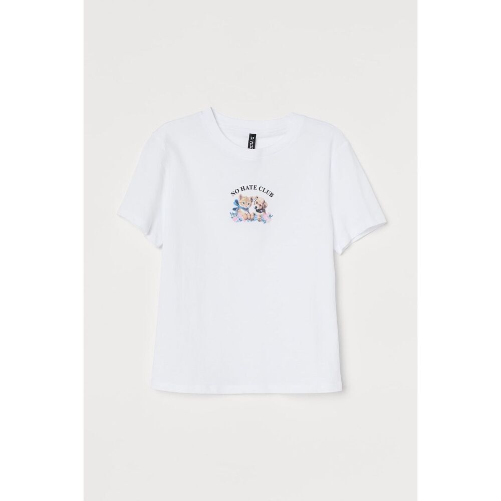 Divided No Hate Club Puppy Kitten Size Small Baby Tee